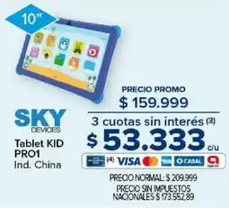 Carrefour Sky devices tablet kid PRO1 oferta