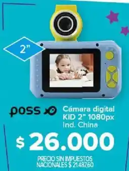 Carrefour Poss cámara digital kid 2" 1080px oferta
