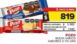 Carrefour Maxi Pozo budin varios sabores oferta