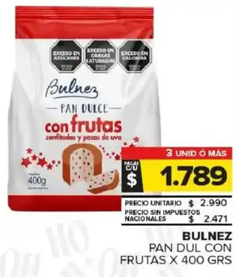 Bulnez pan dul con frutas