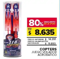 Carrefour Maxi Copters juego volador acrobatico oferta