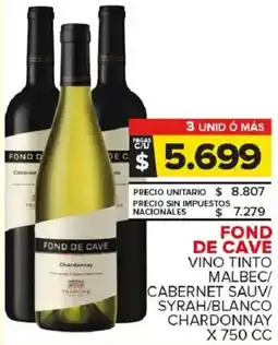 Carrefour Maxi Fond de cave de cave i vino tinto malbec/ cabernet sauv/ oferta