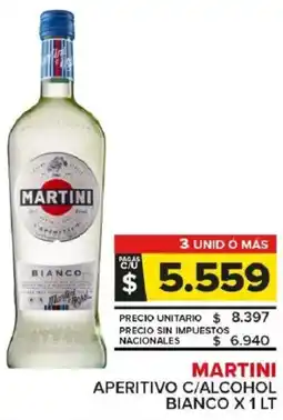 Carrefour Maxi Martini aperitivo c/alcohol bianco oferta