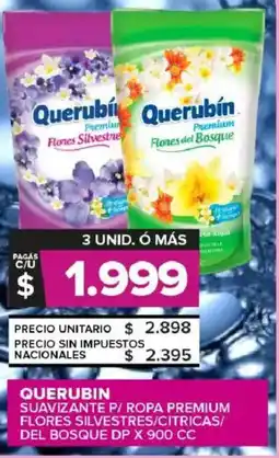Carrefour Maxi Querubin suavizante p/ ropa premium flores silvestres/citricas/ del bosque dp oferta