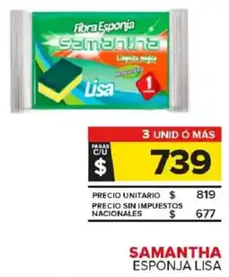 Carrefour Maxi Samantha esponja lisa oferta