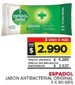 Carrefour Maxi Espadol jabon antibacterial original oferta
