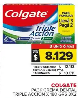 Carrefour Maxi Colgate pack crema dental triple accion oferta