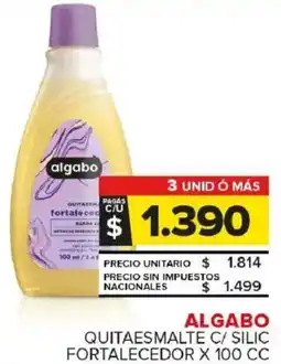 Carrefour Maxi Algabo quitaesmalte c/ silic fortalecedor oferta