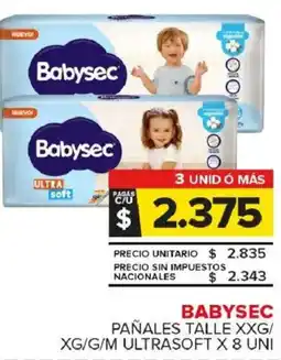 Carrefour Maxi Babysec pañales oferta