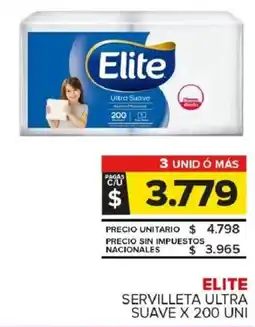 Carrefour Maxi Elite servilleta ultra suave oferta