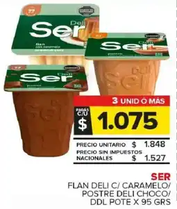 Carrefour Maxi Ser flan deli c/ caramelo/ postre deli choco/ ddl pote oferta