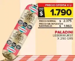 Carrefour Maxi Paladini leberwurst oferta