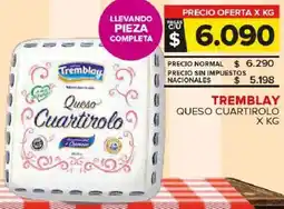 Carrefour Maxi Tremblay queso cuartirolo oferta