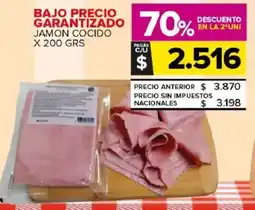 Carrefour Maxi Bajo precio garantizado jamon cocido oferta