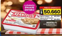 Carrefour Maxi Mantecol almendras bajo sodio oferta