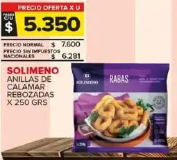 Carrefour Maxi Solimeno anillas de calamar rebozadas oferta
