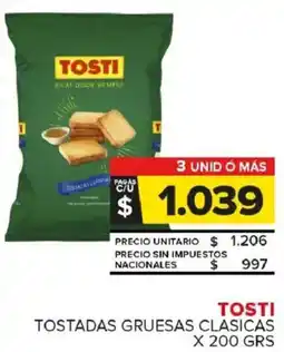 Carrefour Maxi Tosti tostadas gruesas clasicas oferta