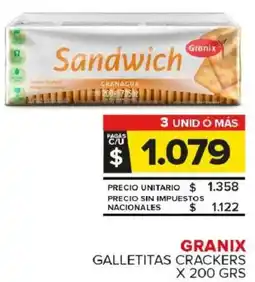 Carrefour Maxi Granix galletitas crackers oferta