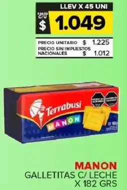 Carrefour Maxi Manon galletitas c/ leche oferta