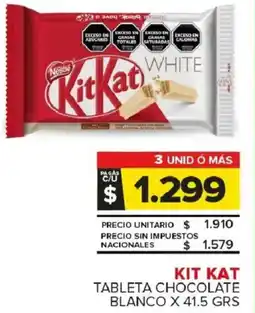 Carrefour Maxi Kit kat tableta chocolate blanco oferta