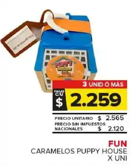 Carrefour Maxi Fun caramelos puppy house oferta