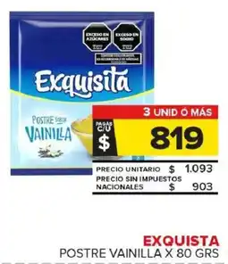 Carrefour Maxi Exquista postre vainilla oferta
