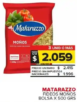 Carrefour Maxi Matarazzo fideos moños bolsa oferta