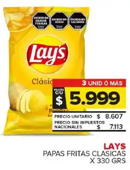 Carrefour Maxi Lay's papas fritas clasicas oferta