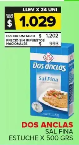 Carrefour Maxi Dos anclas sal fina estuche oferta