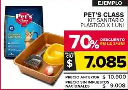 Carrefour Maxi Pet's class kit sanitario plastico oferta