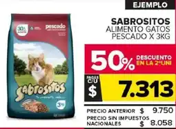 Carrefour Maxi Sabrositos alimento gatos pescado oferta