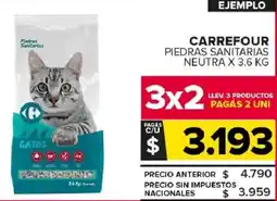 Carrefour Maxi Carrefour piedras sanitarias neutra oferta