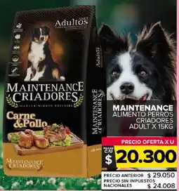 Carrefour Maxi Maintenance alimento perros criadores adult oferta