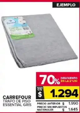 Carrefour Maxi Carrefour trapo de piso essential gris oferta