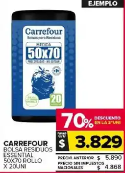 Carrefour Maxi Carrefour bolsa residuos essential oferta