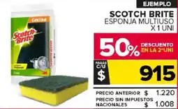 Carrefour Maxi Scotch brite esponja multiuso oferta