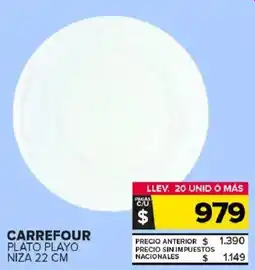 Carrefour Maxi Carrefour plato playo niza oferta