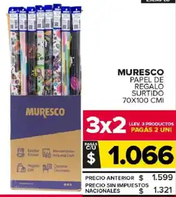 Carrefour Maxi Muresco papel de regalo surtido oferta