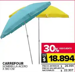 Carrefour Maxi Carrefour sombrilla acero oferta