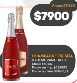 Supermercados Tadicor Fresita champagne varietales oferta