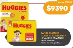 Supermercados Tadicor Huggies classic pañal jumbopack x varios tamaños oferta