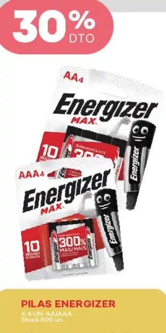 Supermercados Tadicor Energizer pilas oferta