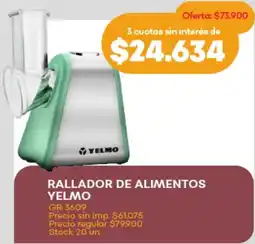 Supermercados Tadicor Yelmo rallador de alimentos oferta