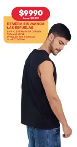 Supermercados Tadicor Remera sin manga las espuelas oferta