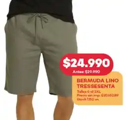 Supermercados Tadicor Bermuda lino tressesenta oferta