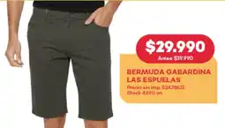 Supermercados Tadicor Bermuda gabardina las espuelas oferta