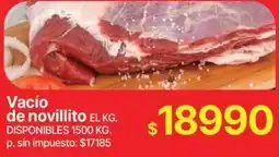 Supermercados Vea Vacío de novillito oferta