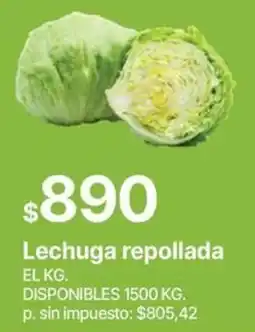 Supermercados Vea Lechuga repollada oferta