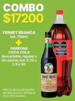 Supermercados Vea Fernet branca bot. oferta