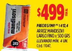 Supermercados Yaguar Arroz mandisovi largo fino oferta